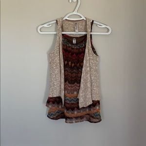 Tank Top with tank sweater vest to match